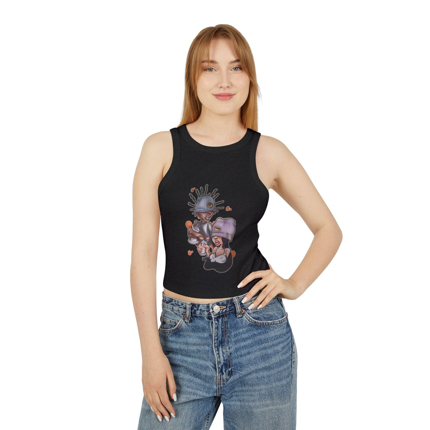 Women's Micro Rib Racer Tank Top